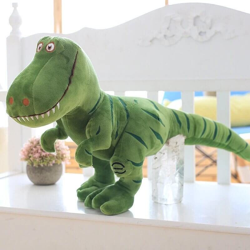 Tyrannosaurus rex plushie green