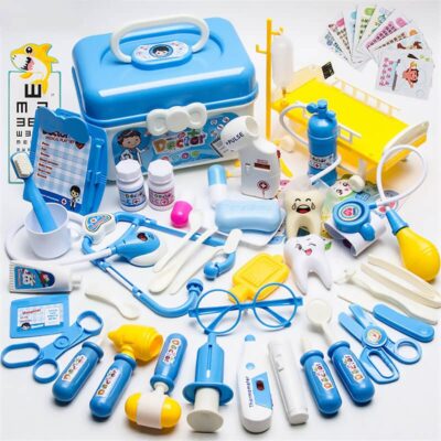 Medical doctor kit in blue