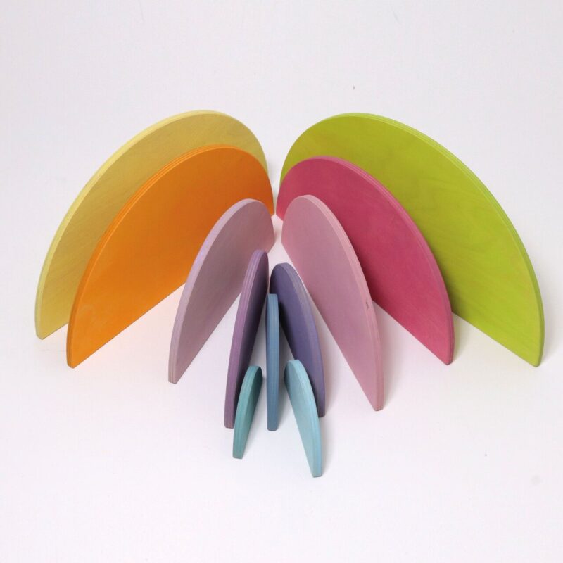 Rainbow disk pastel wings